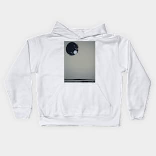 Grey Abstract 3 Kids Hoodie